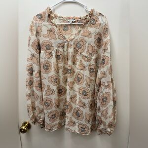 Floral Cream Blouse